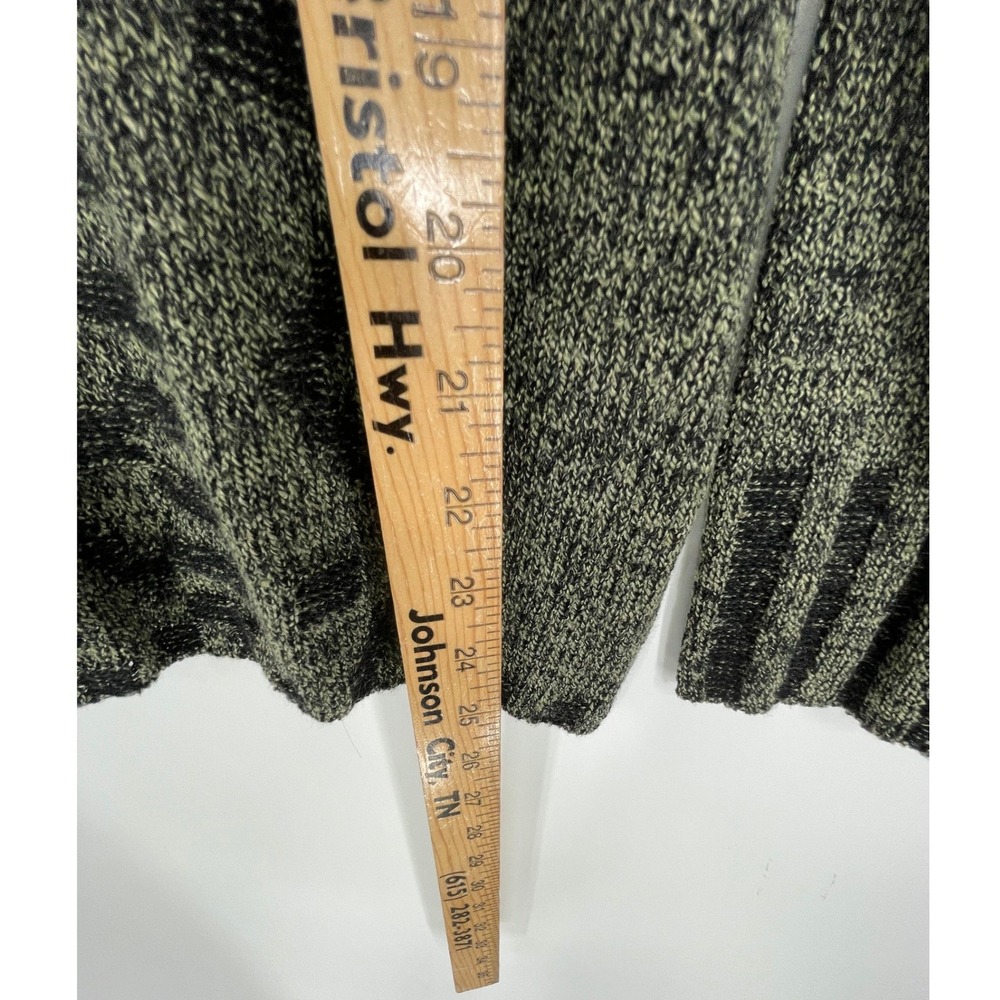 Skovhuus Women Sweater XL Knit Green Black Geometric Nordic V-Neck Cozy Chic - Picture 2 of 9